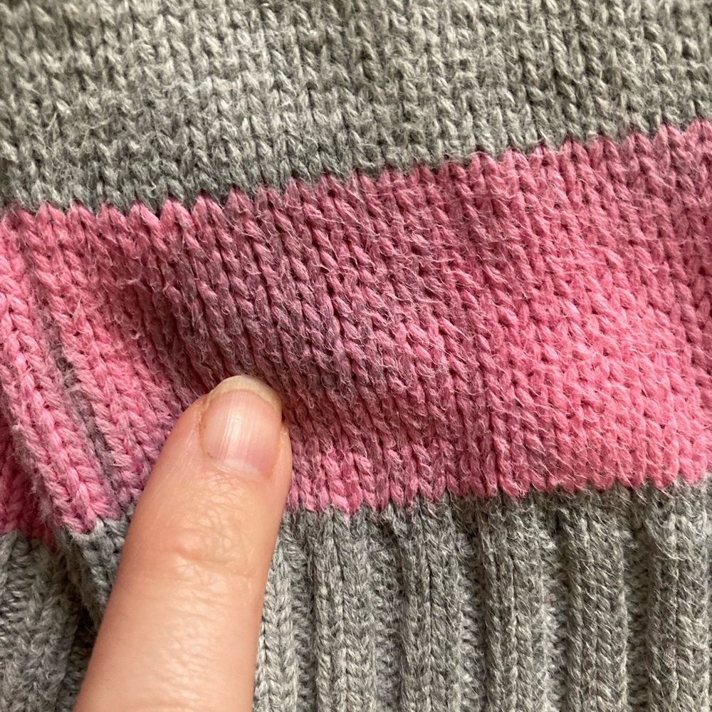Gymboree Fairy Wishes Line Girls Gem Button Front Sweater 7/8 Pastel Stripes‎ - Picture 2 of 5